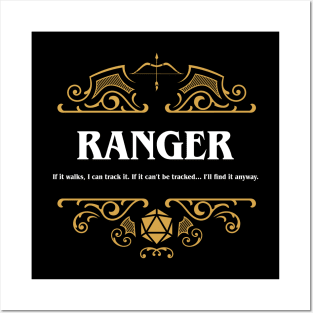 Ranger Class Tabletop RPG Gaming Posters and Art